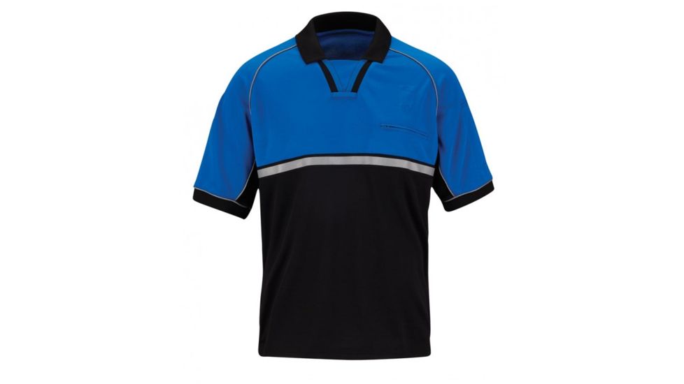 PROPPER F53310A487L: Men's Bike Patrol Polo, Traffic Blue, Large