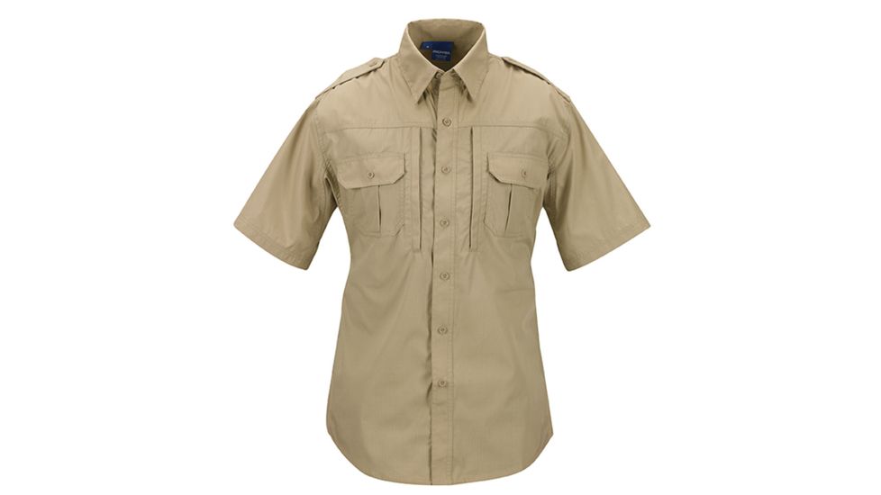 Propper F531150 Tactical Lightweight Short Sleeve Shirt, Khaki, 3XL
