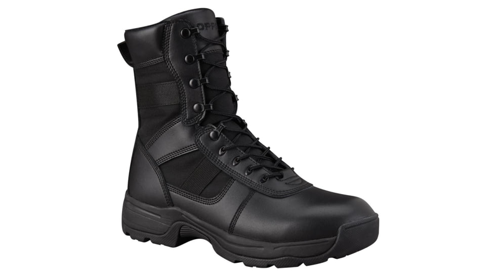 Propper Waterproof Comp Toe Series 100 8 in Side Zip Boot, Black, 7.5 US, F45291T0017.5M