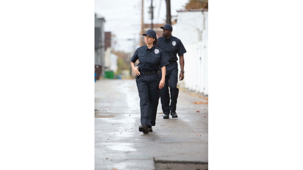 Propper Women's Short Sleeve Tactical Shirt, Size Large, LAPD Navy F530450450L