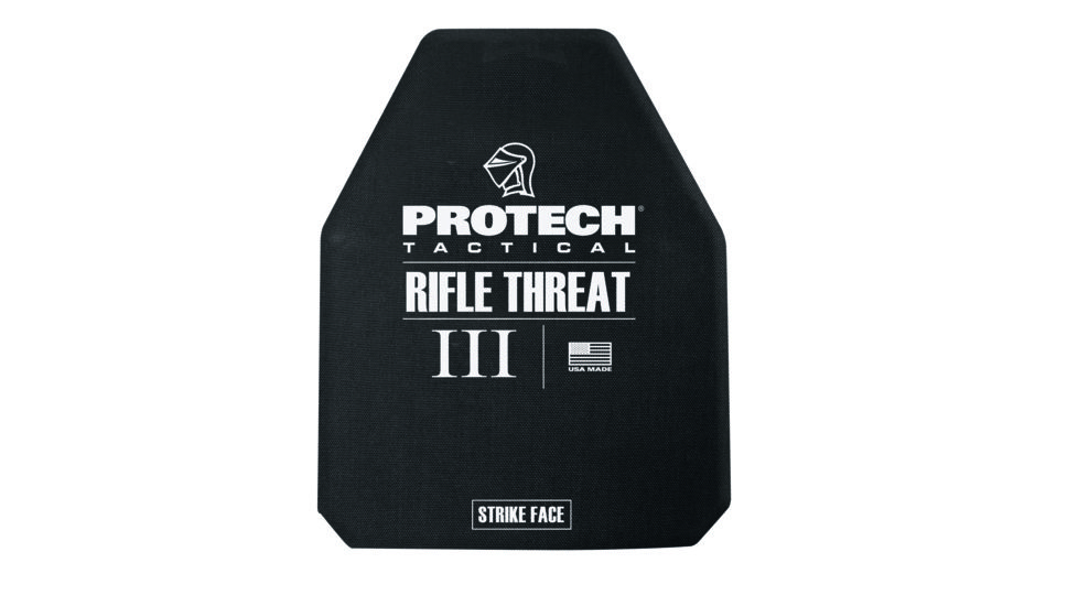 Protech 2113 MC-3 Type III Rifle Plate, Polyethylene 10in x 12in Multi-Curve Shooters Cut 1011419