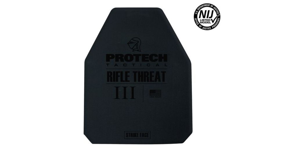 Protech 2120-5 Type III Rifle Plate, Ceramic/Polyethylene 10in x 12in Multi-Curve Shooters Cut 1011418