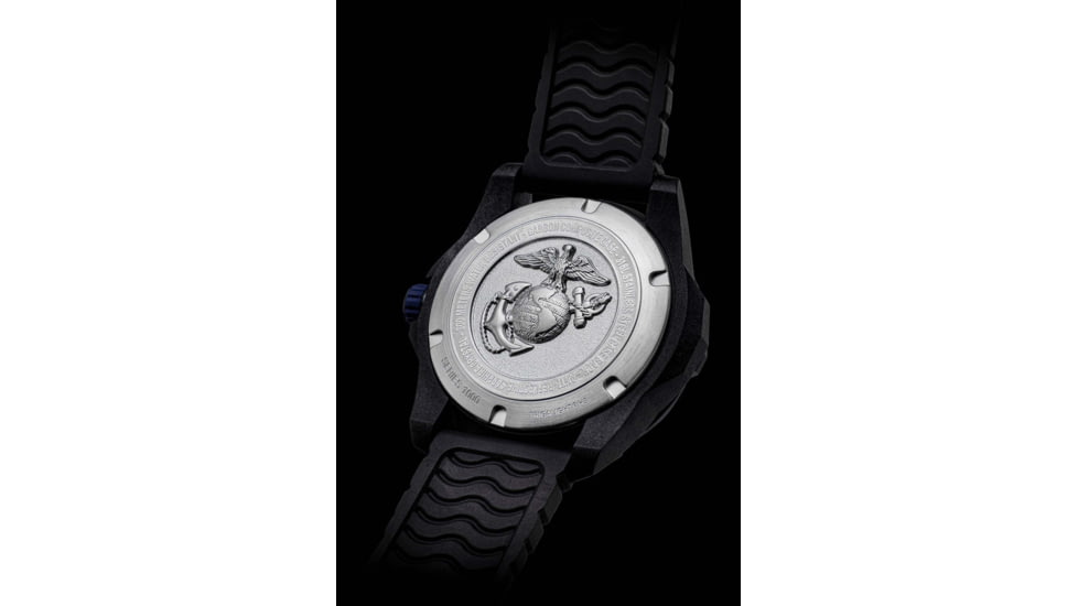 ProTek Carbon USMC Dive Watch, Carbon Case/Black&amp;Blue Dial/Black Strap, One Size, PT1013