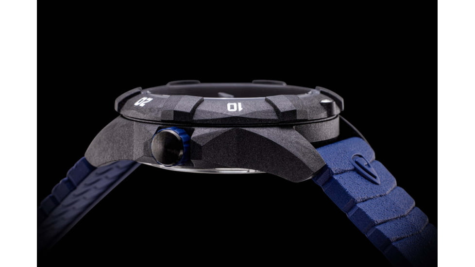 ProTek Carbon USMC Dive Watch, Carbon Case/Black&amp;Blue Dial/Blue Strap, One Size, PT1013B