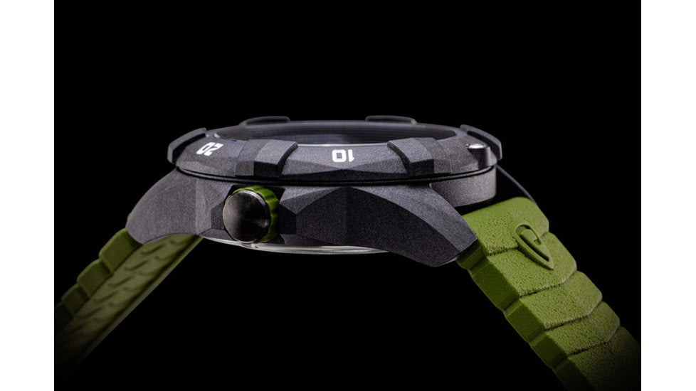 ProTek Carbon USMC Dive Watch, Carbon Case/Black&amp;Green Dial/Green Strap, One Size, PT1015G