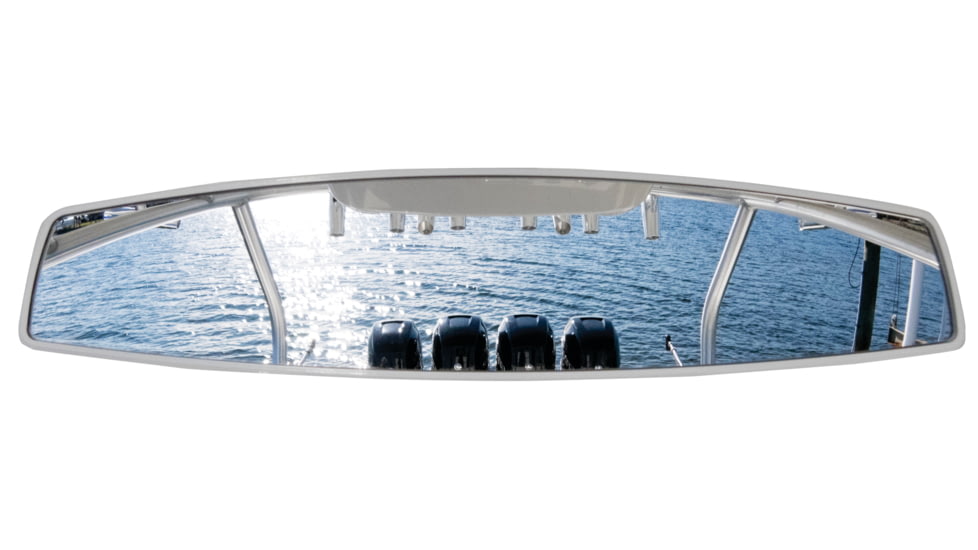 PTM Edge Blade Mirror With Center Console Mount, White, VX-140CC