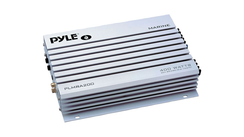 Pyle Marine 2 Channel Amplifier 400W, White PLMRA200