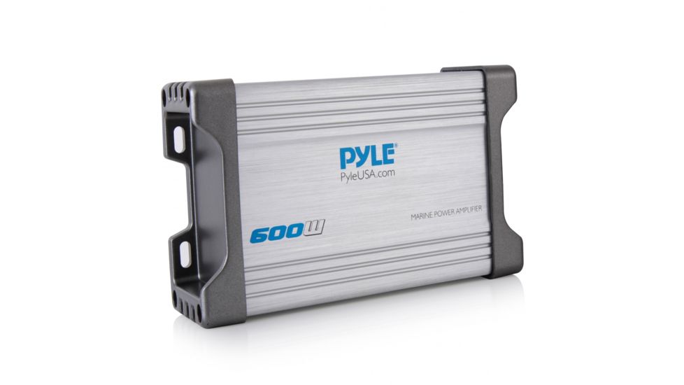 Pyle Marine 4Ch Mp3/Ipod Marine Power Amp 4x150W RMS, Silver, PLMRMP4A