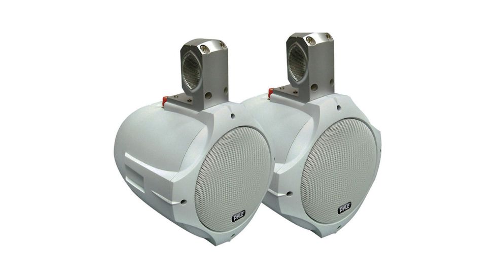 Pyle Speaker 8in Pyle Marine Wake Board Style, White PLMRW85
