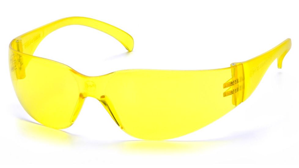 Pyramex 4100 Series Safety Eyewear - Amber-Hardcoated Lens, Amber Frame S4130S