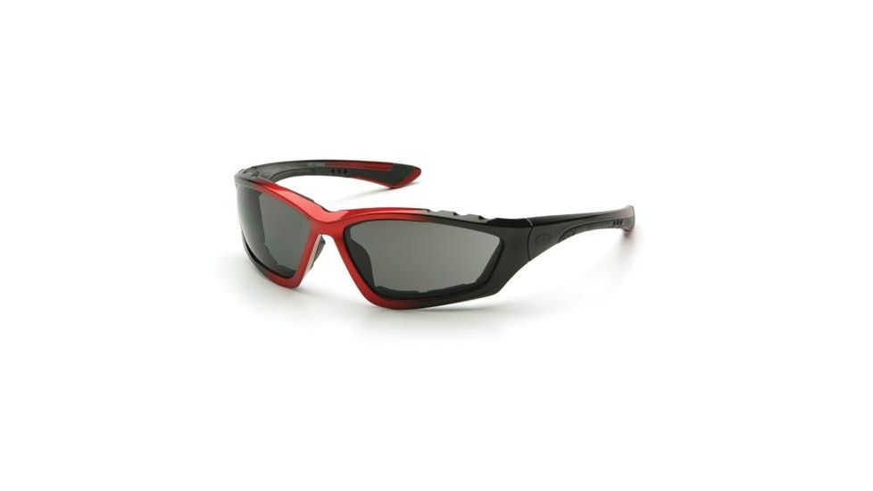 Pyramex Accurist Black/Red Padded Frame/Gray Anti-Fog Lens, Box SBR8720DTP