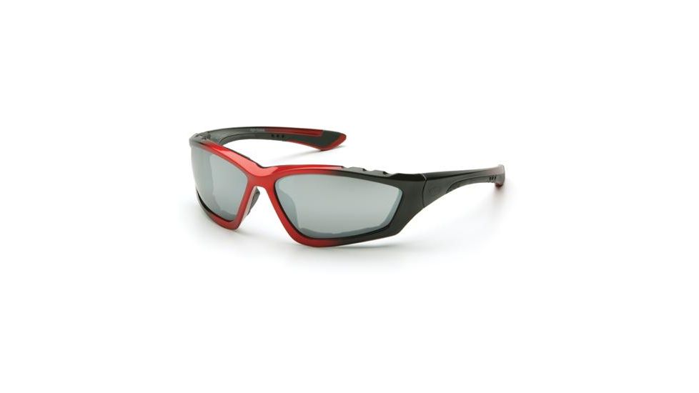 Pyramex Accurist Black/Red Padded Frame/Silver Mirror Lens, Box SBR8770DP