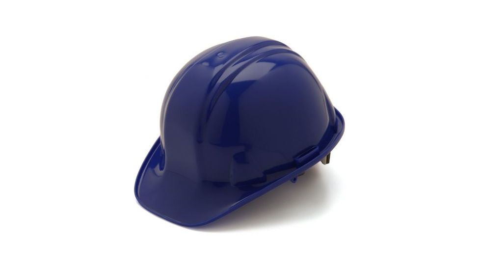 Pyramex Cap Style 6 Point Ratchet Suspension Hard Hat,Blue