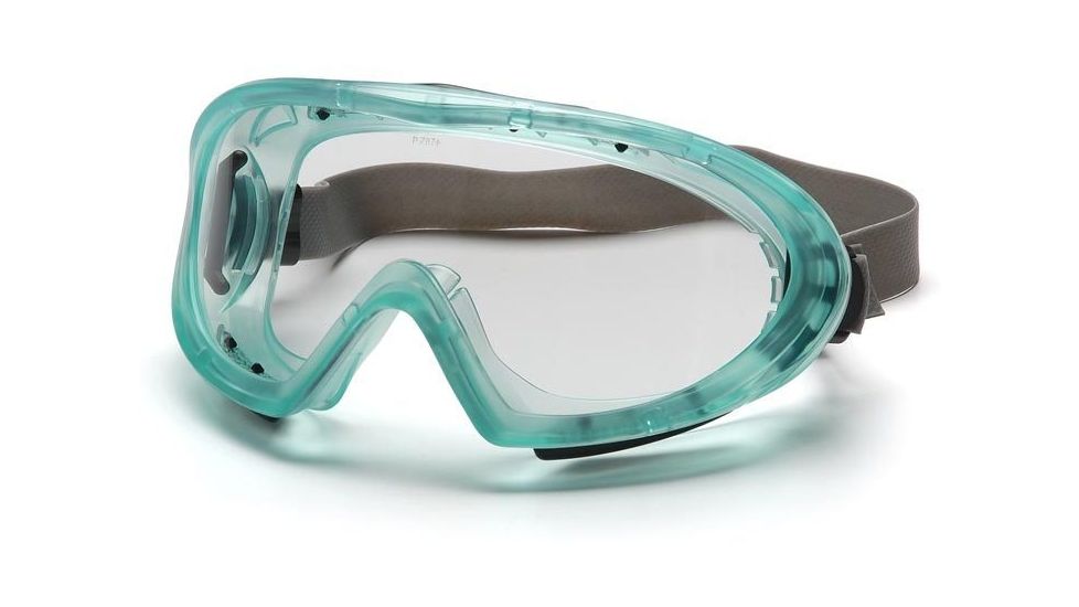 Pyramex Capstone Goggles with Green Anti-Fog Lens Direct/Indirect Frame GC504T