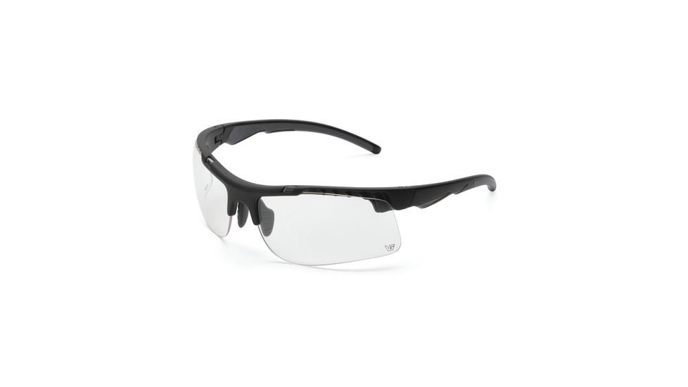 Pyramex Drone Tactical Safety Glasses Black Half-Frame Clear Lens