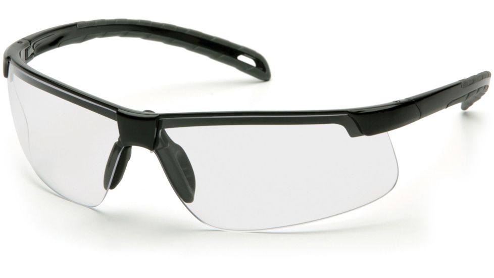 Pyramex Ever-Lite Ever-Lite Safety Glasses w/Clear H2MAX Anti-Fog Lens, Black, SB8610DTM