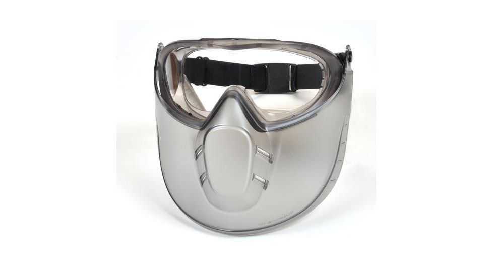 Pyramex Capstone Goggles w/ Face Shield - Gray frame, Clear Lens GG504TSHIELD, EDEMO1