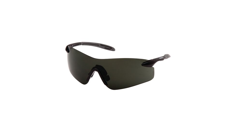 Pyramex Intrepid II Eye Protection Forest Gray Lens Black Frame