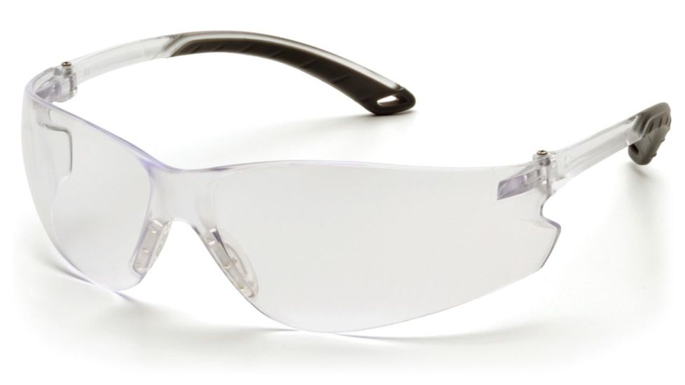 Pyramex Itek Safety Glasses - Clear Temple Frame and Clear Anti Fog Lens S5810ST