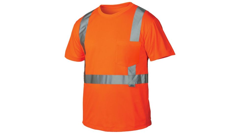 Pyramex Lumen-X Class 2 T-Shirt, Hi-Vis Orange, X2 RTS2120X2