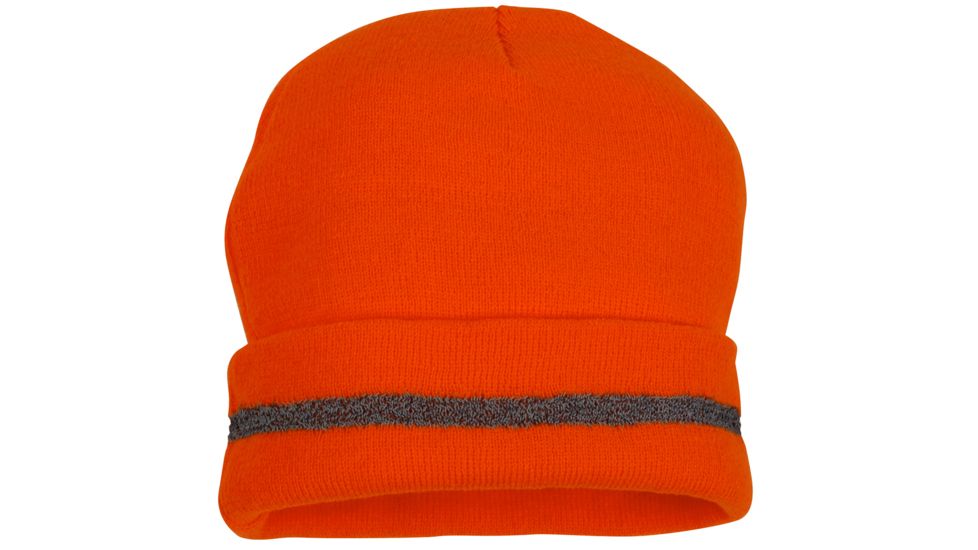 Lumen X Knit Cap w/Reflective Strip, Orange