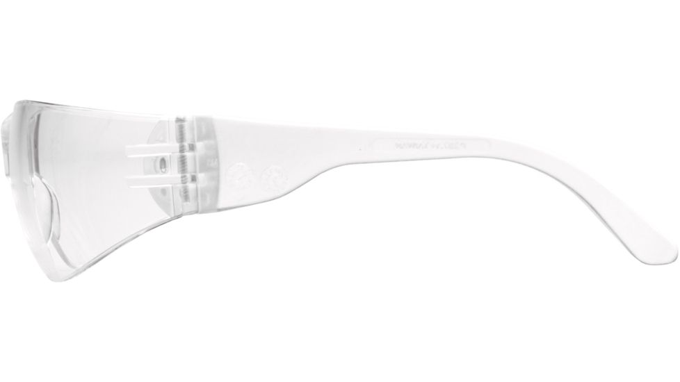 Pyramex Mini Intruder Safety Glasses - Clear Frame and Clear Anti-Fog Lens S4110SNT