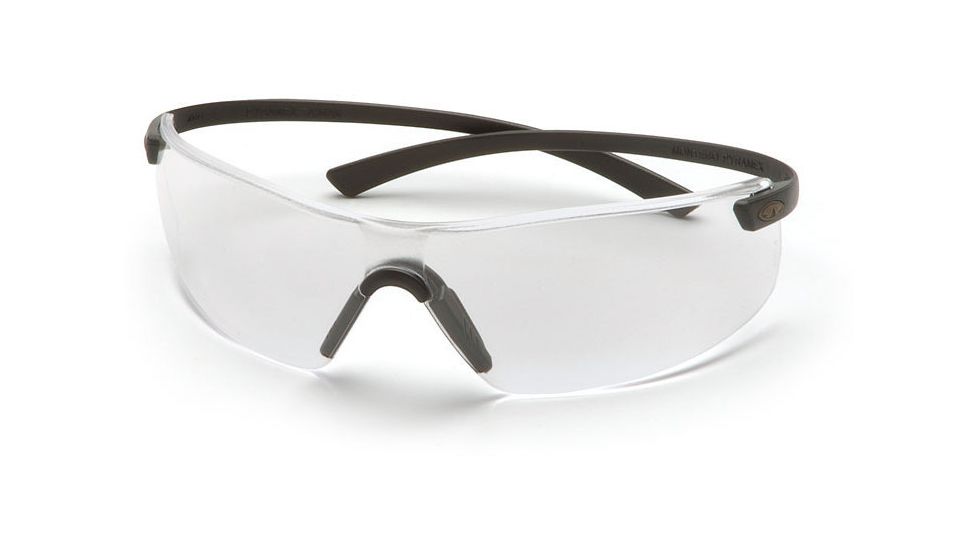 Pyramex Montego Safety Glasses - Clear Lens, Black Frame SB5310S
