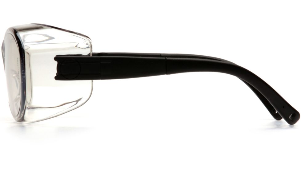 Pyramex OTS Safety Glasses - Indoor/Outdoor Mirror Lens, Black Frame S3580SJ