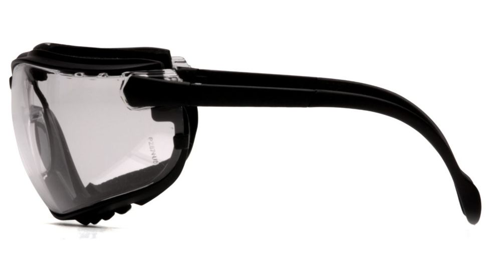 Pyramex V2G Safety Glasses - Clear Anti-Fog Lens, Black Frame GB1810ST