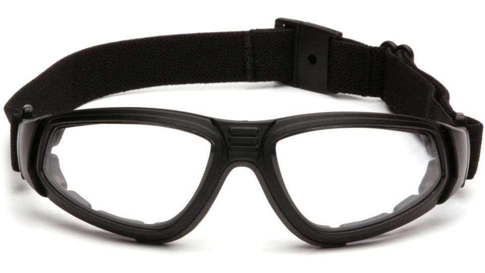 Pyramex XSG Safety Glasses - Clear Anti-Fog Lens, Black Frame GB4010ST