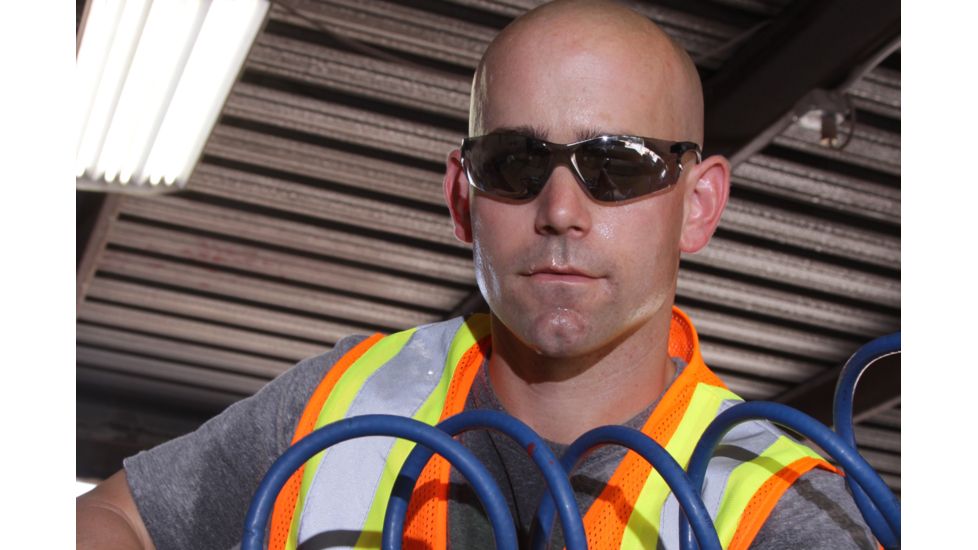 Pyramex Safety Eyeglasses Itek Series w/ Gray Temple Frame and Gray Lens