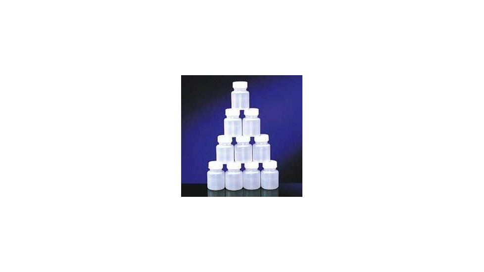 Qorpak Round Bottles, High-Density Polyethylene, Wide Mouth 7320G