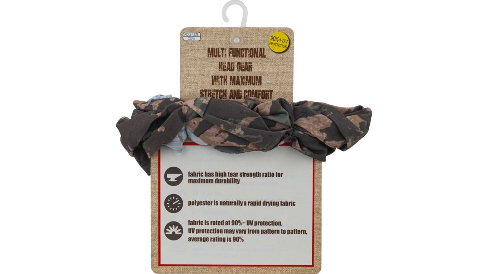 Quagga Multifunctional Headgear/ Balaclava, Camo, One Size, P21700 CMO, EDEMO1