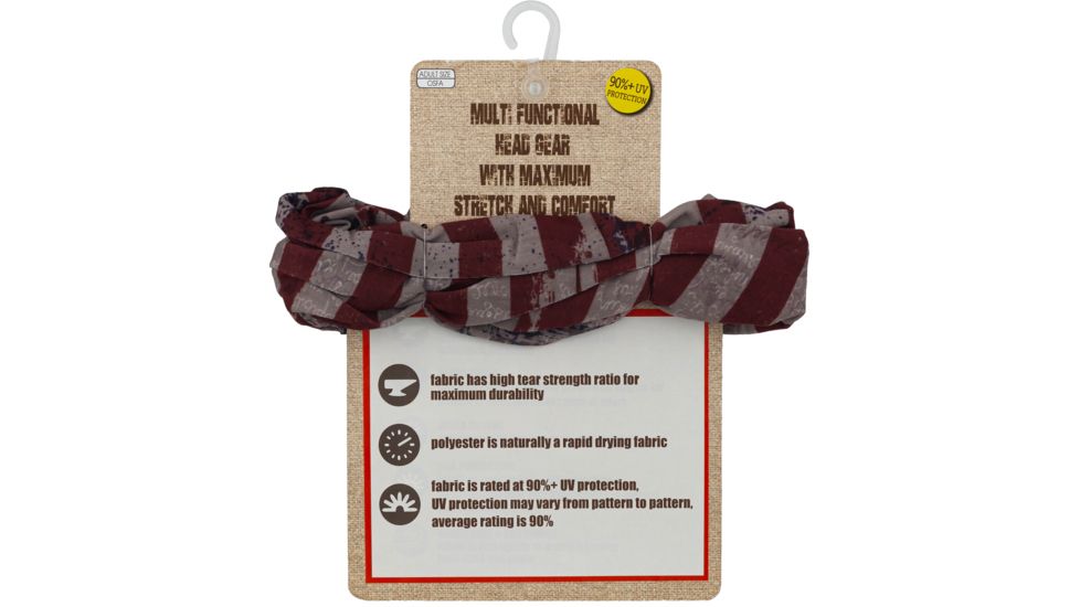 Quagga Multifunctional Headgear/ Balaclava, Flag, One Size, P21700 FLG, EDEMO1