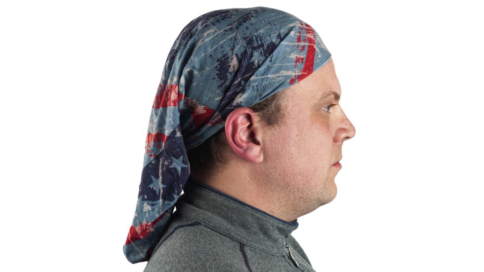 Quagga Multifunctional Headgear/ Balaclava, Red/White/Blue, One Size, P21700 RWB, EDEMO1