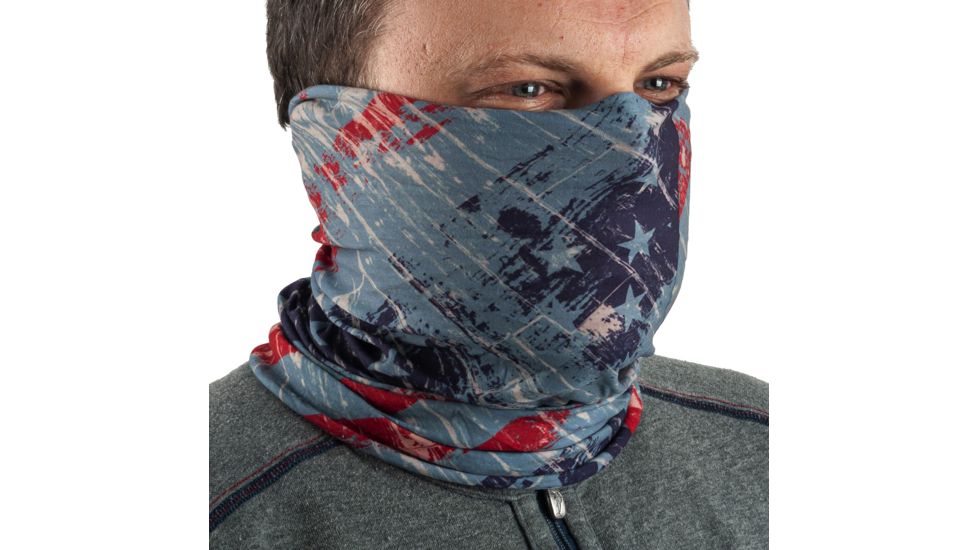 Quagga Multifunctional Headgear/ Balaclava, Red/White/Blue, One Size, P21700 RWB, EDEMO1