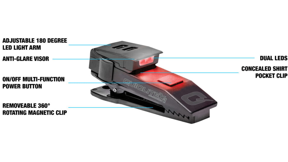 Quiqlite Quiqlitex1 Tactical Red/white Led - QX1RW3