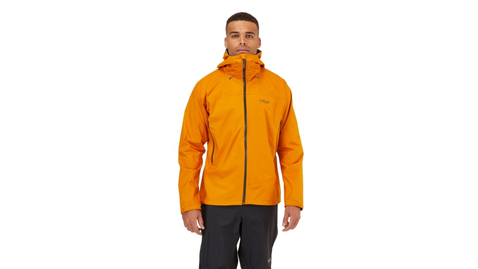 Rab Downpour Plus 2.0 Jacket - Mens, Sunset, Medium, QWG-78-SUN-MED