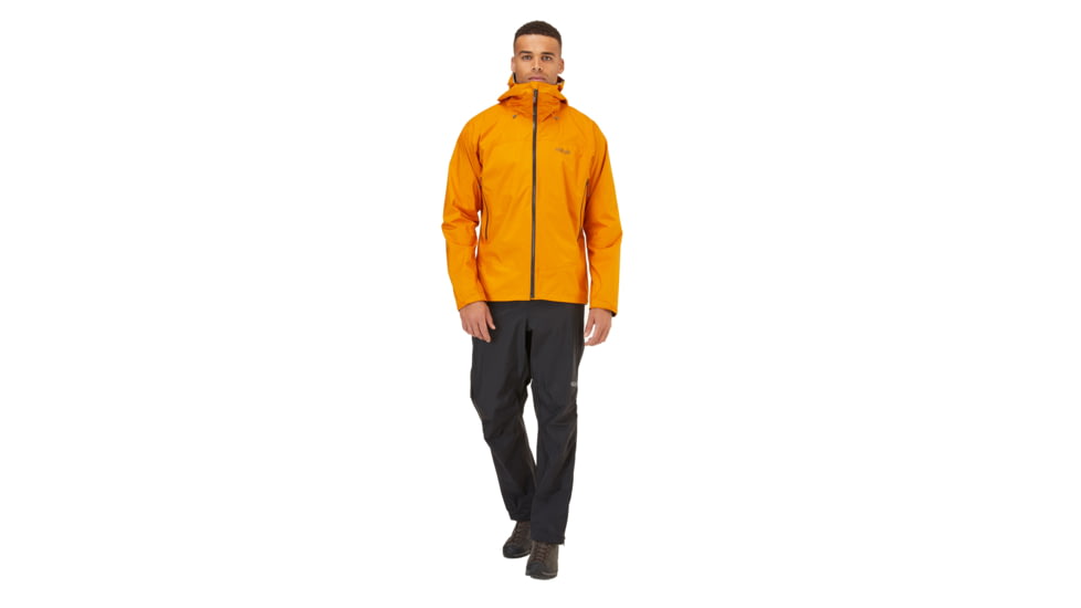 Rab Downpour Plus 2.0 Jacket - Mens, Sunset, Medium, QWG-78-SUN-MED