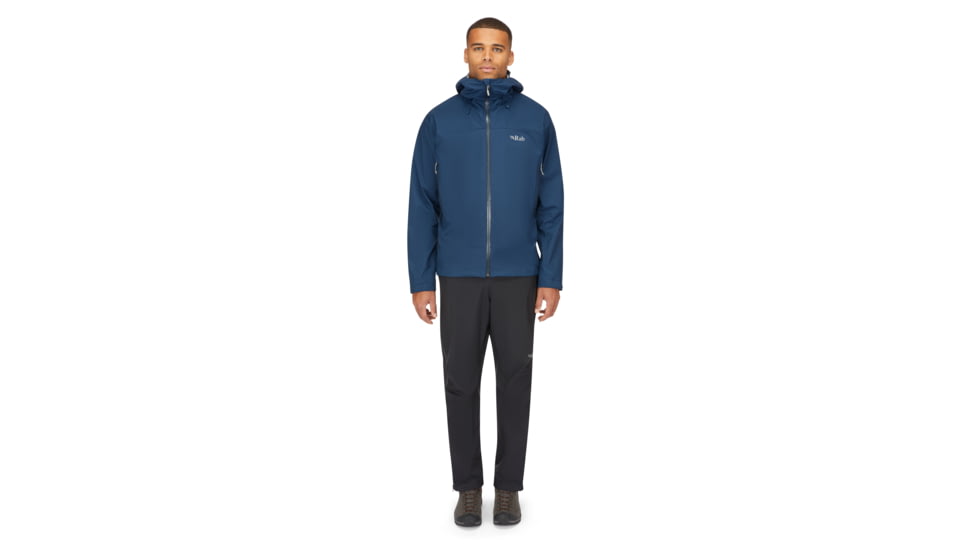 Rab Downpour Plus 2.0 Jacket - Mens, Tempest Blue, Small, QWG-78-TMB-SML