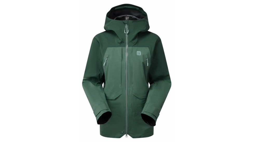 Rab Khroma Converge Jacket - Womens, Green Slate/Eucalyptus, 14 US, QFG-28-GSE-14