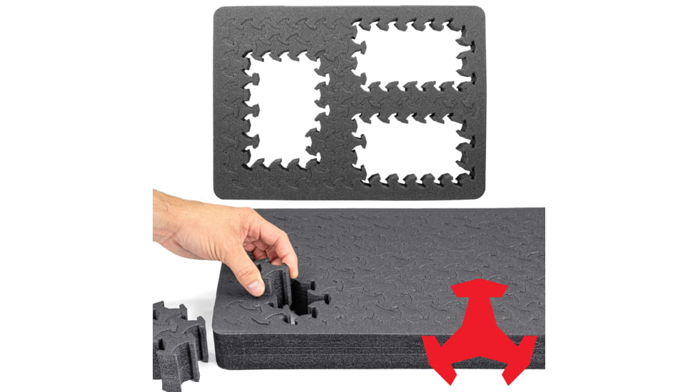 RAGAR 17.75in x 12.5in XP Crosslinked Foam Insert, Charcoal Gray, Medium, RG00002-XP