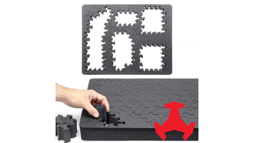 RAGAR 21.75in x 17in XP Crosslinked Foam Insert, Charcoal Gray, Extra Large, RG00041-XP