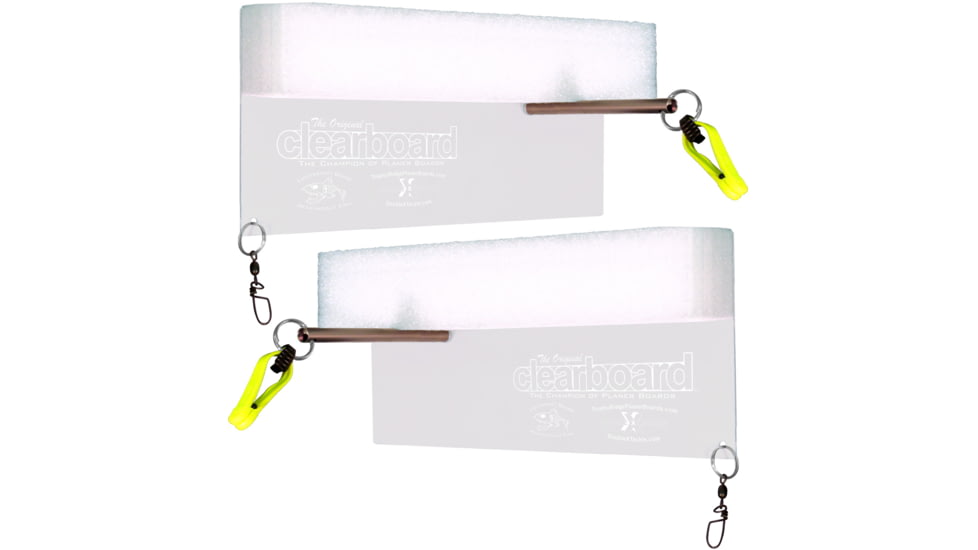 Rainbow Original Clearboard Ultra-Light Planer Board 1 Pair of Planer Boards 5.5"x10.5" in peggable box, OCB-10.5