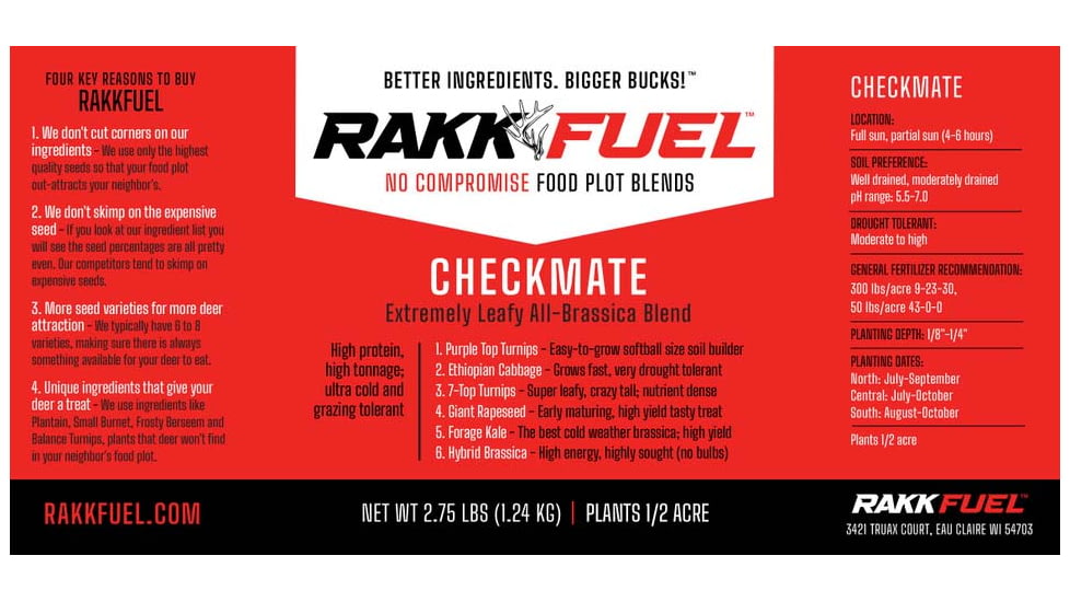 RaKK Fuel CheckMate 1/4 Acre, Small, 7544