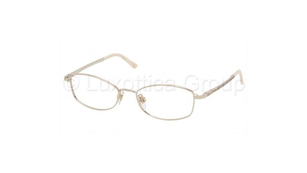 Ralph Lauren RL 5051 Eyeglasses Styles Light Gold Frame w/Non-Rx 51 mm Diameter Lenses, 9116-5117