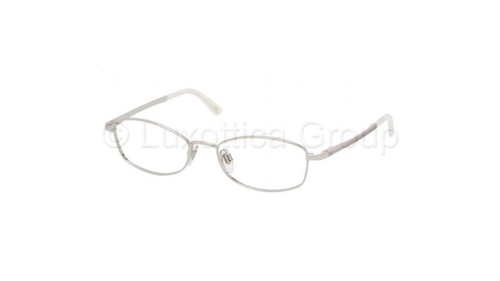 Ralph Lauren RL 5051 Eyeglasses Styles Shiny Silver Frame w/Non-Rx 51 mm Diameter Lenses, 9001-5117