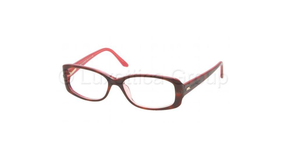 Ralph Lauren RL 6038B Eyeglasses Styles - Havana-Pink Transparen Frame w/Non-Rx 52 mm Diameter Lenses, 5210-5215