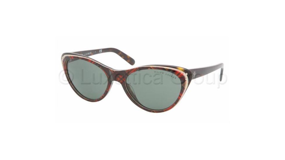 Ralph Lauren RL 8070 Sunglasses Styles - Red Tartan Green Frame, 529471-5618