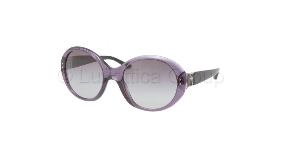 Ralph Lauren RL8084 Sunglasses 52428G-5521 - Transparent/Violet Frame, Gray Gradient Lenses